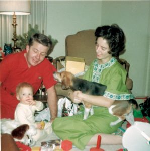 Lev III and Ella Prichard, celebrating the first Christmas with Lev H. Prichard IV